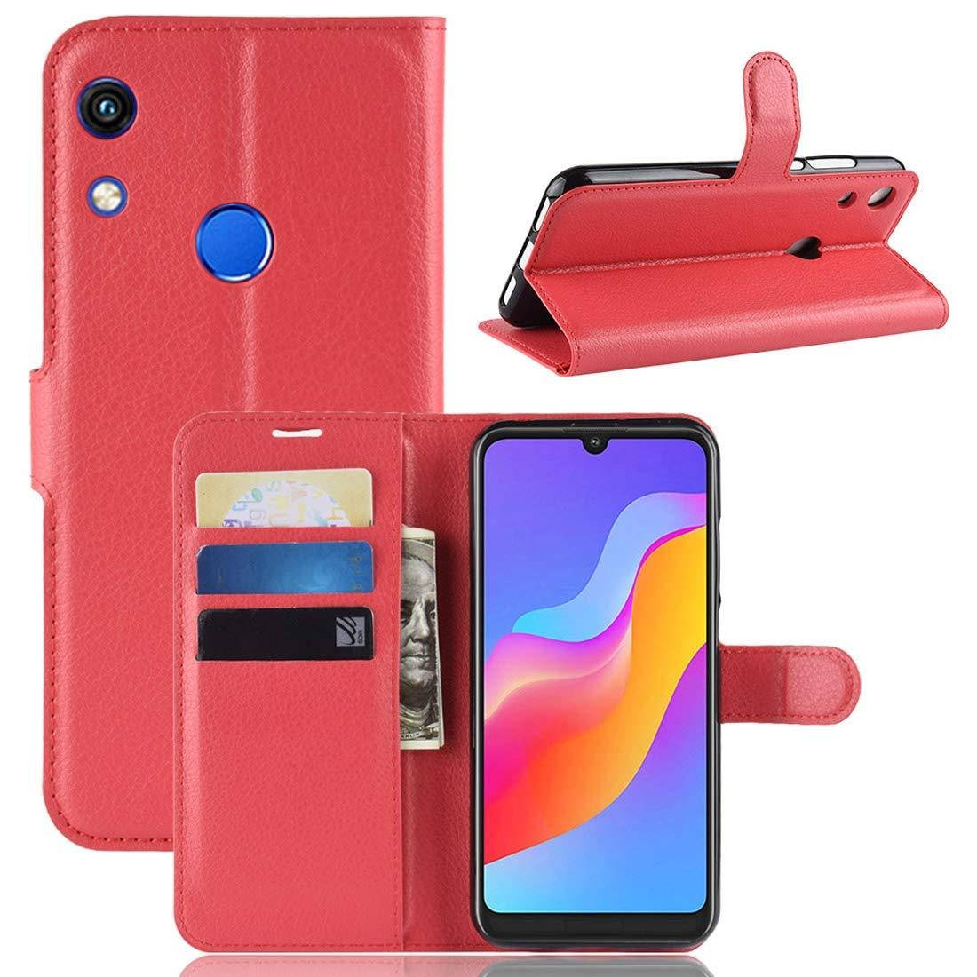 

Чехол IETP для Honor 8A книжка кожа PU красный