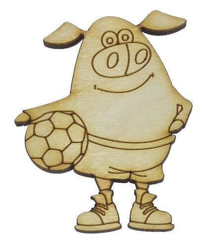 

Фигурка фанерная - Свинка № 13 с мячом 59 х 75 мм с магнитом AS-4814, В-0363