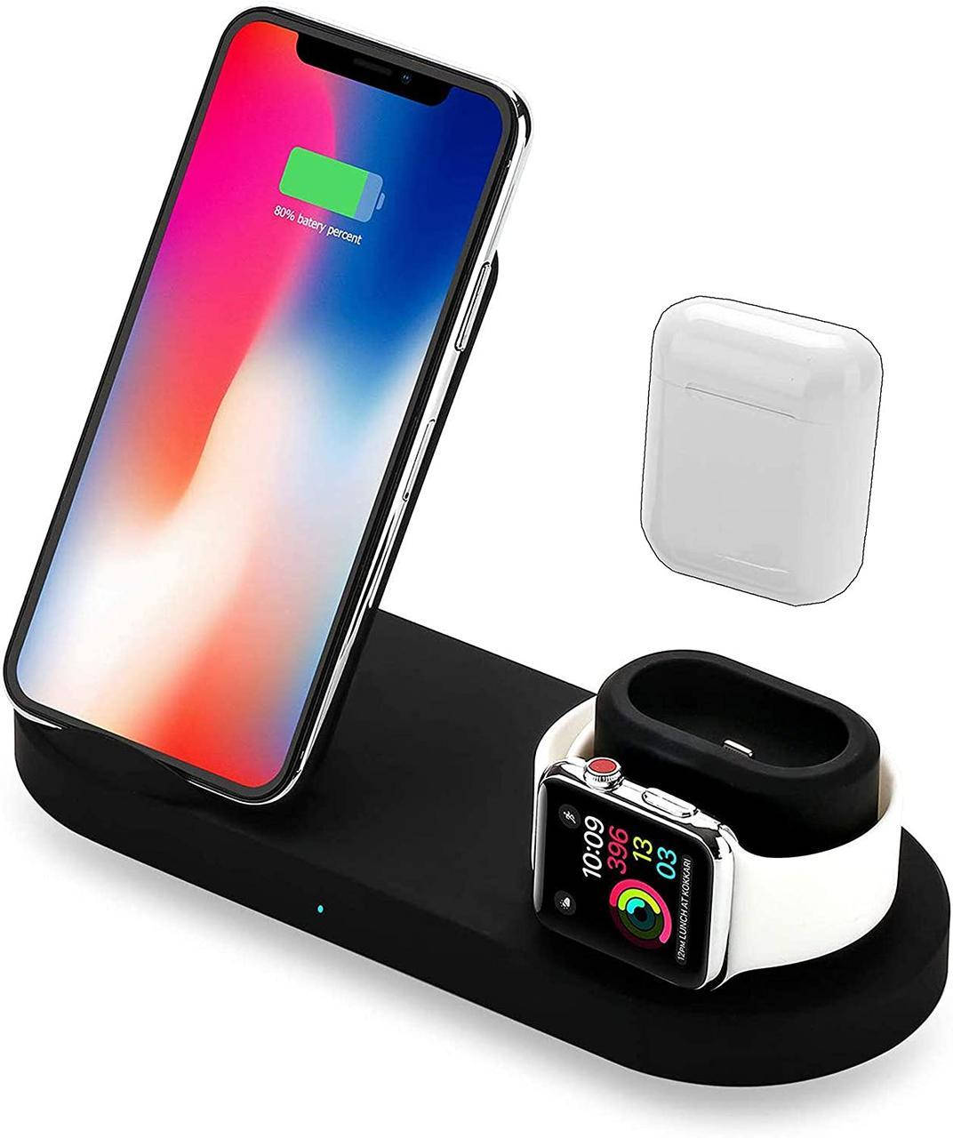 

Бездротова зарядка 4 в 1. Док станція для Iphone