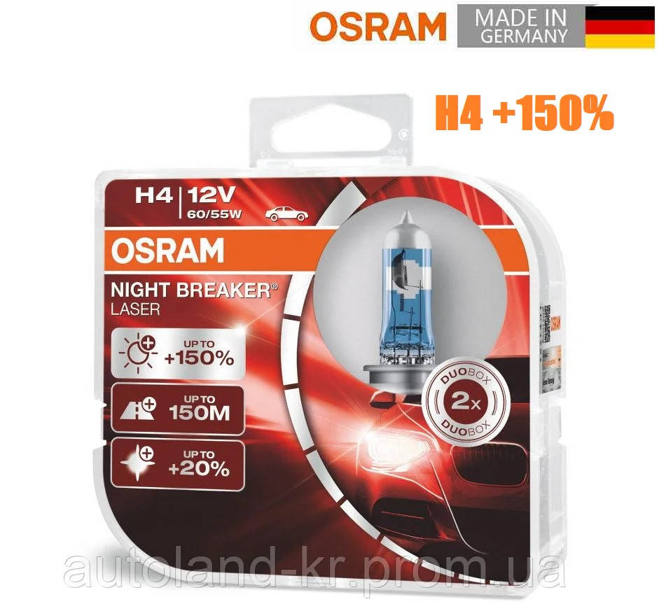 

Автолампы Osram Night Breaker Laser Next Generation H4 60/55W (64193NL-HCB)