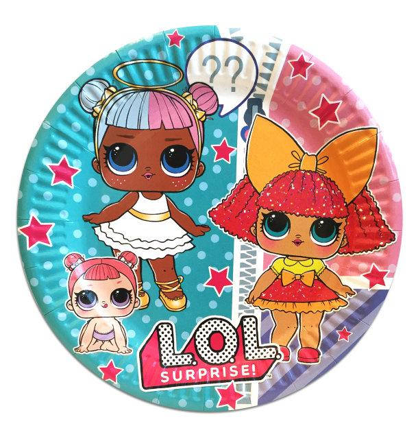 

Тарелки "LOL" ЛОЛ . Размер 18 см, в упак. 10шт