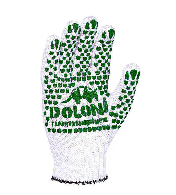 

Перчатки рабочие DOLONI с ПВХ (отбеленные)