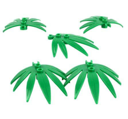

Конструктор, Листья пальмы, 5шт. аксессуары для конструктора Лего, Зелёный