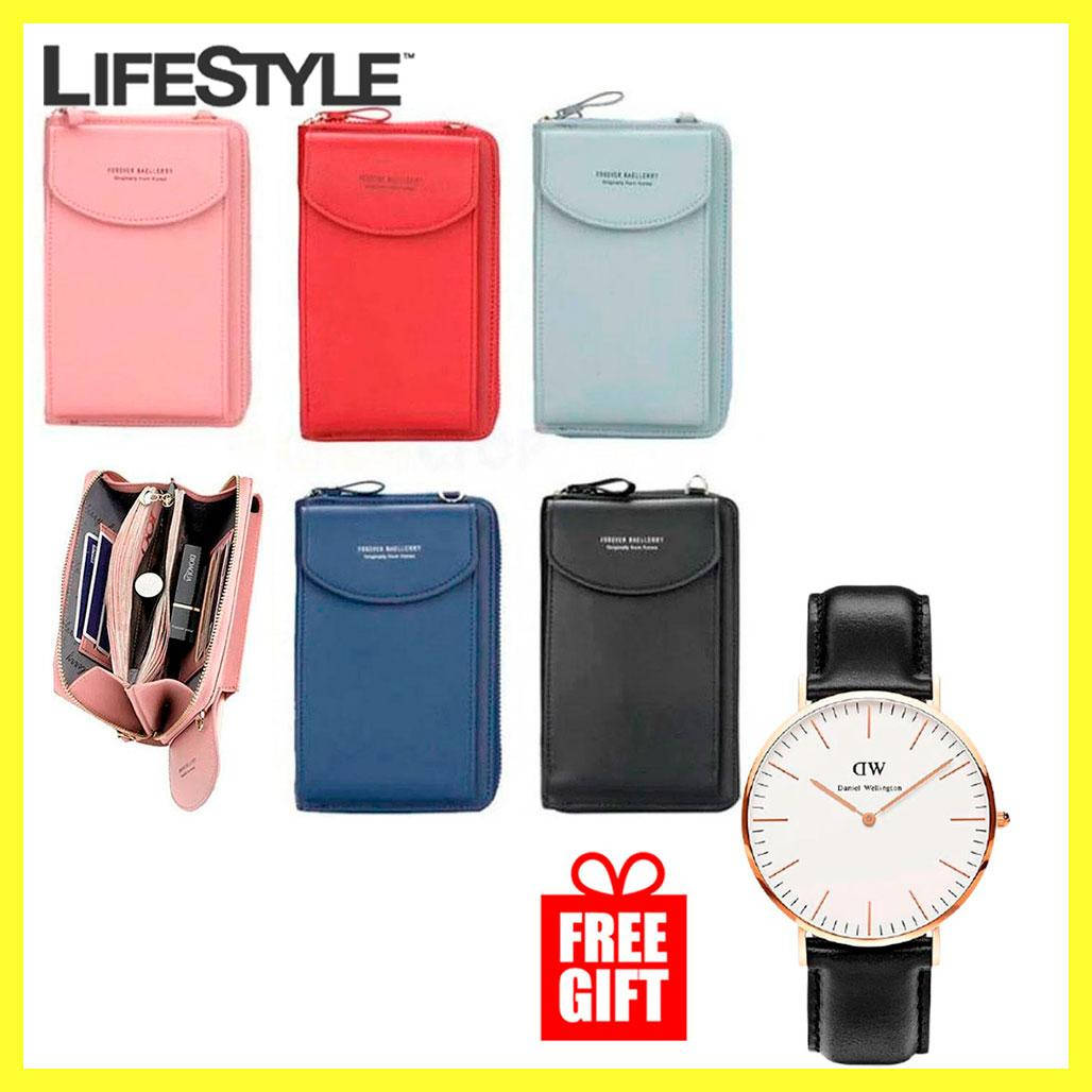 

Женский клатч - кошелек BAELLERRY Forever Young + Подарок Наручные часы Daniel Wellington, Пудра