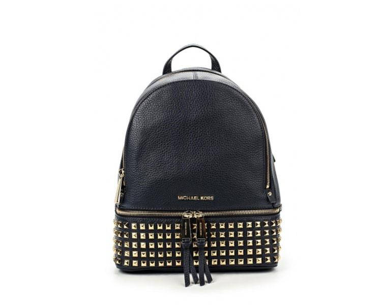 

Женский кожаный рюкзак Michael Kors Big (2821-2) Lux, Черный