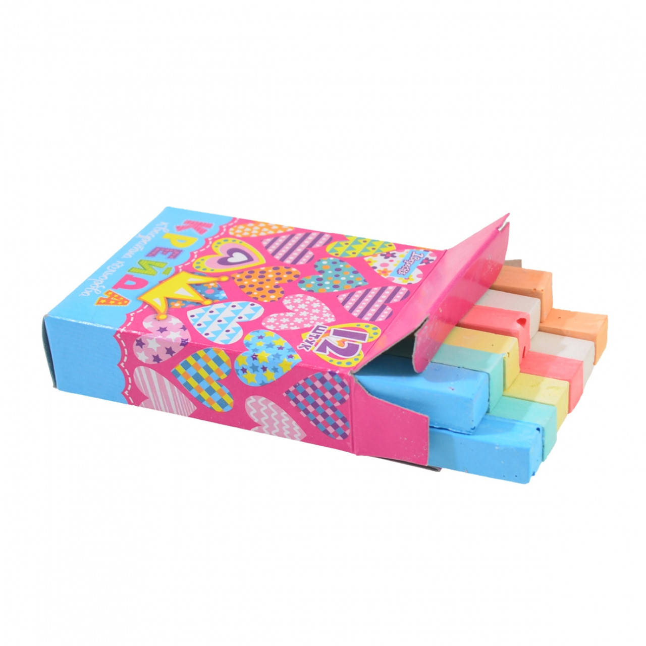 

Крейда кольорова квадратний 12 шт. Little princess 400373