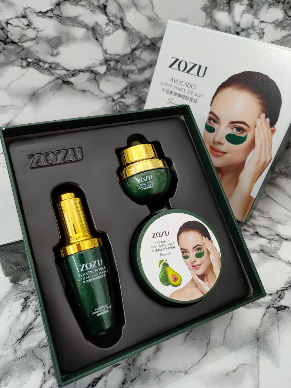 

Набор косметики по уходу для глаз ZOZU Avocado с маслом авокадо 3 в 1