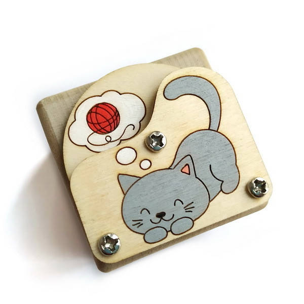 

Мечты котёнка для бизиборда 100х100мм