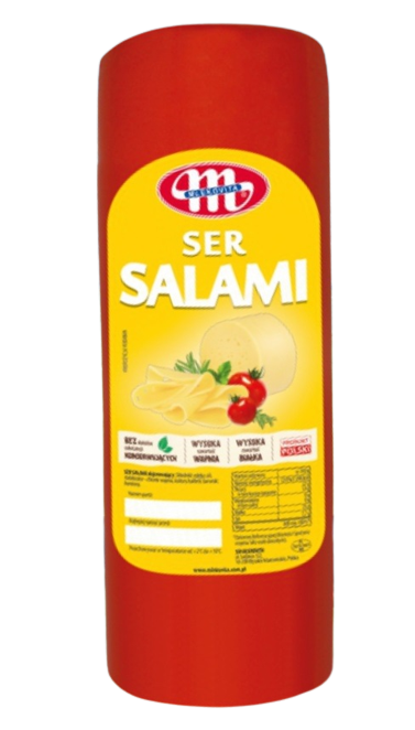 

Сыр твердый салями Salami 1,260кг TM Mlekovita Млековита Польща