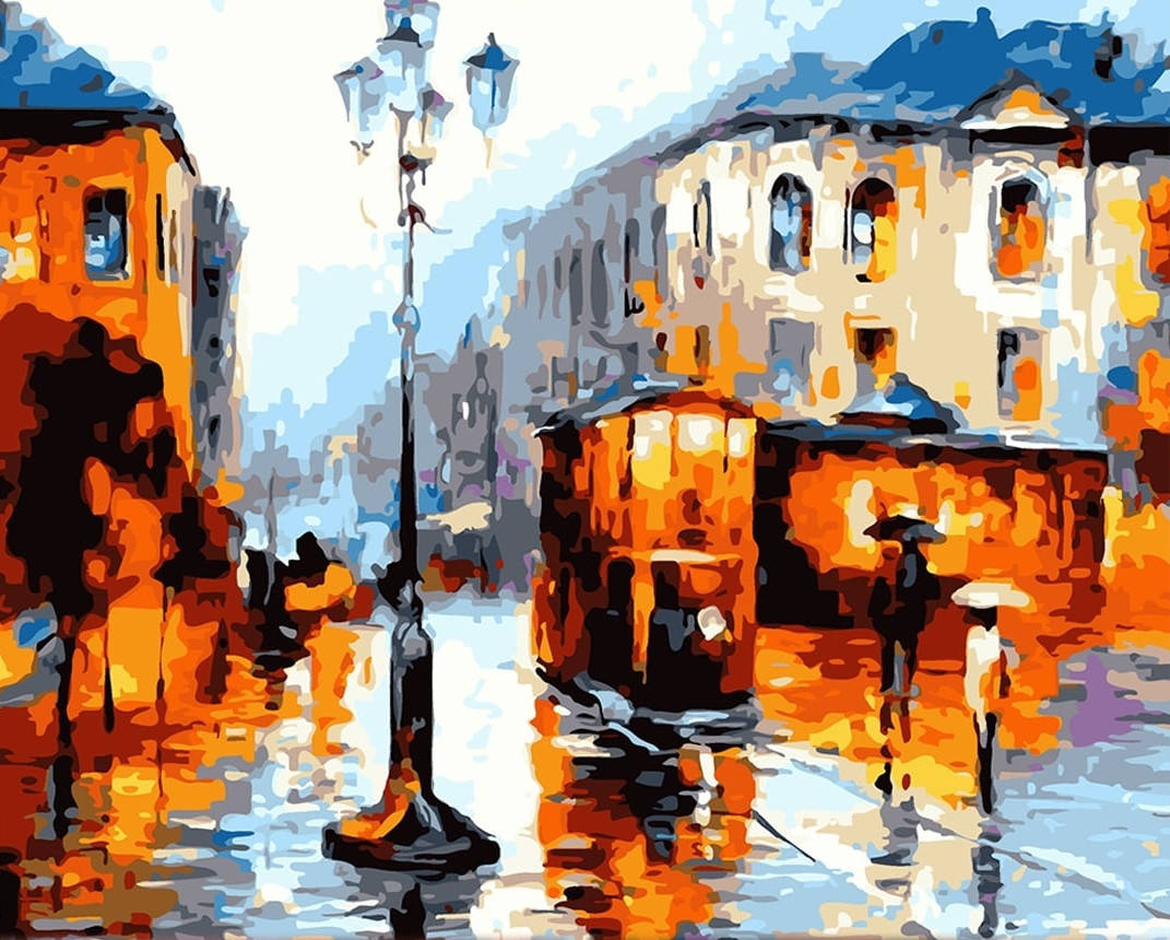 

Картина по номерам Дождливый день» 40*50см в коробке Dreamtoys код: DT-785