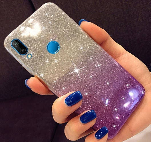 

Силиконовый чехол градиент блеск для Xiaomi Redmi 7, Разные цвета