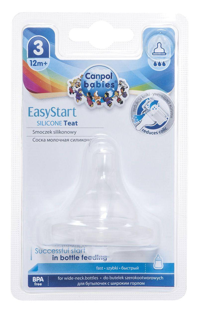 

Соска силиконовая для бутылочек с широким отверстием "EasyStart" 1 шт.