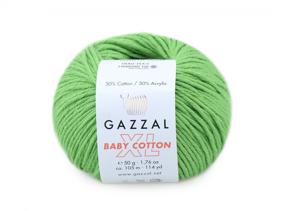 

Gazzal XL Baby Cotton, Зеленый №3448, Зелёный
