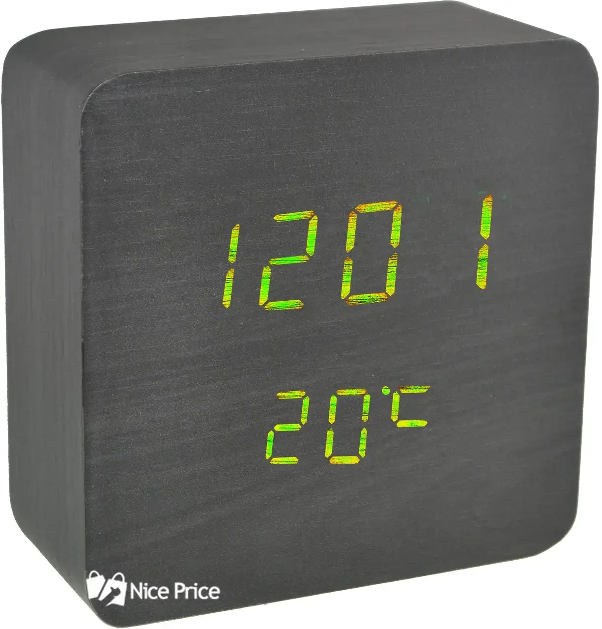 

Часы VST 872 черное дерево (зеленая подсветка)