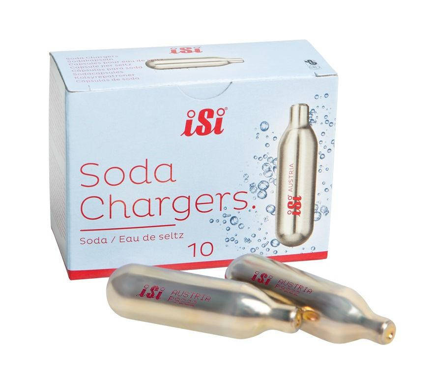 

Баллончики / капсулы для содовой iSi Soda Chargers 1 уп =10 капсул, Золотистый