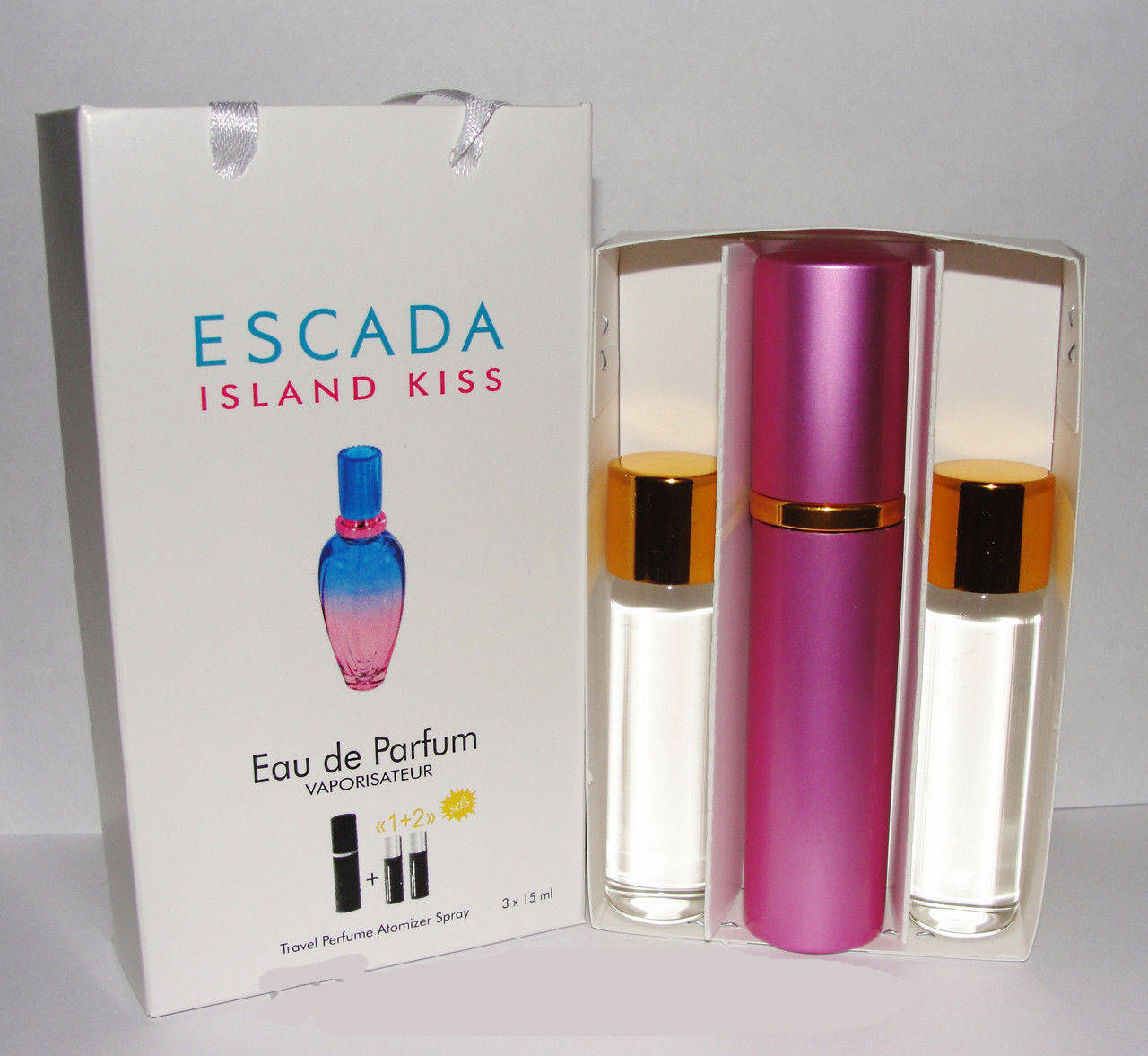 

Подарочный набор 3 в 1 Escada Island kiss туалетная вода
