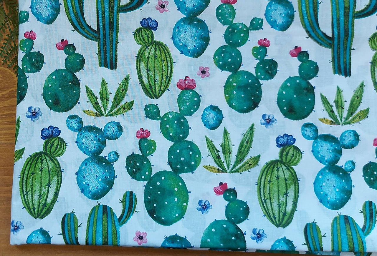 

Отрез ткани "Кактусы", 45*50 см