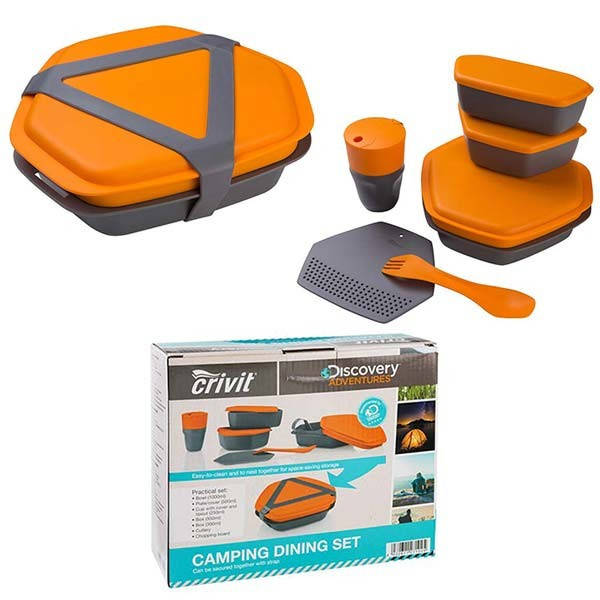 

Набор туристическое посуды Crivit оранжевый mod.4032OR