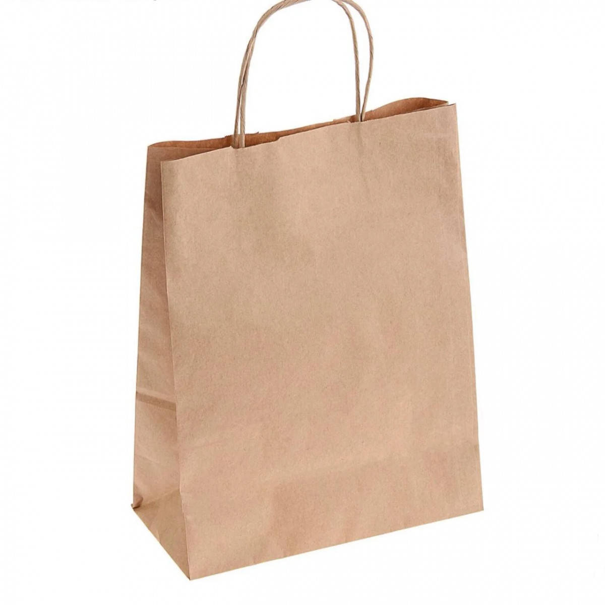 

Пакет бумажный с ручками для зефира и маффинов 250*150*350 мм КРАФТ (10 шт)