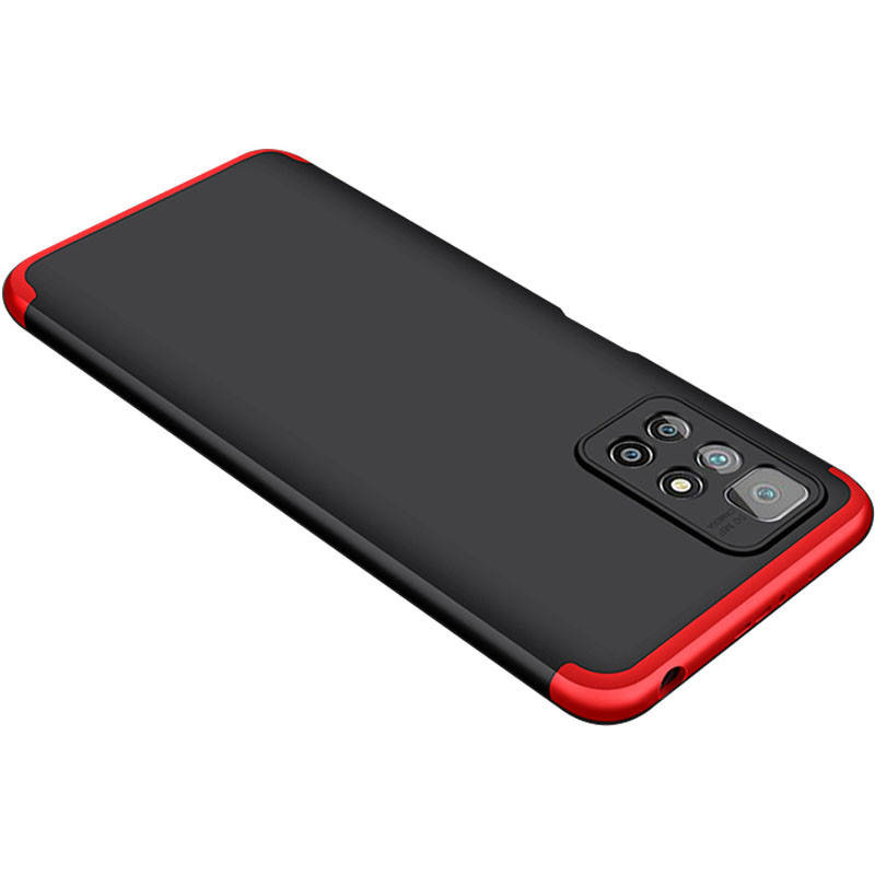 

Пластиковый чехол 360 градусов на Xiaomi Redmi 10 черный / красный