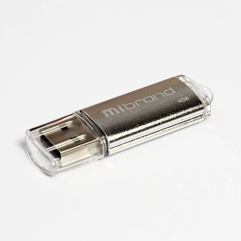 

Флеш-накопичувач Mibrand USB2.0 Cougar 4GB Silver, Серый