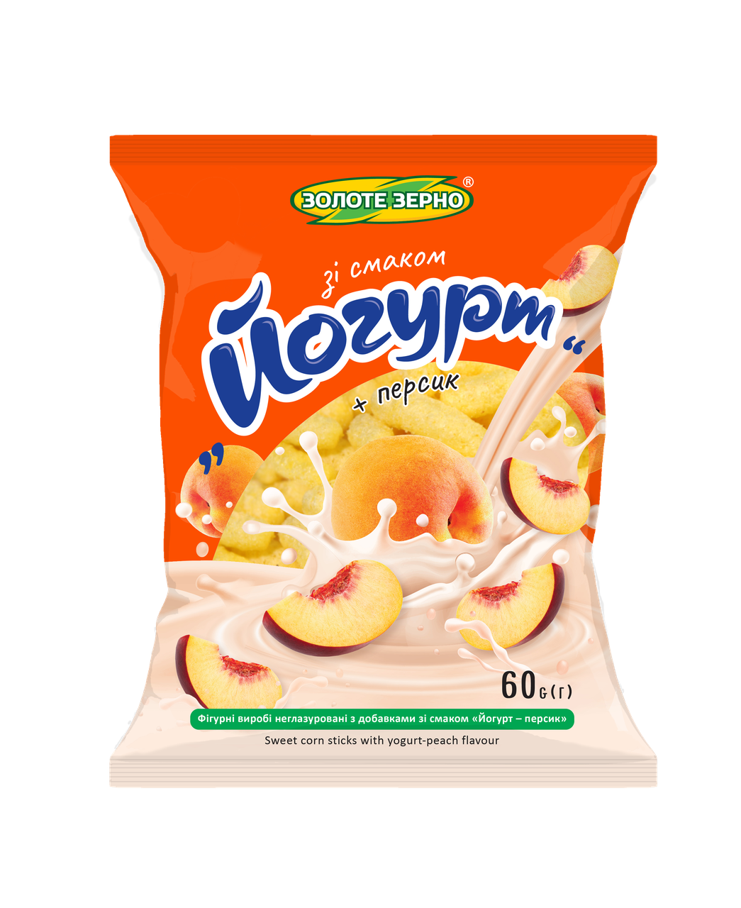 

Палички кукурудзяні «Йогурт-персик» 60 г
