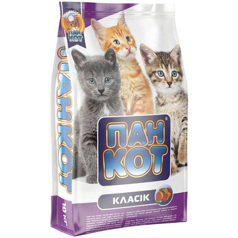 

Пан Кот Классик сухой корм для котят ваговой