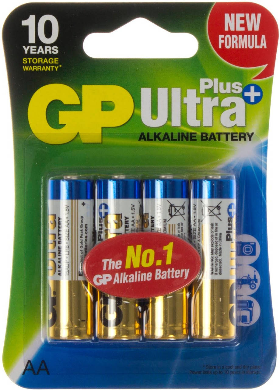 

Батарейки GP Ultra Plus 15AUPHM-2UE4 LR-06/блістер 4шт (10)(80)