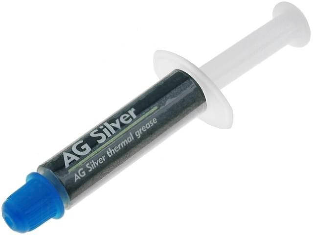 

Термопаста AG TermoPasty Silver 3.8W/mk (серебро) 1 грамм