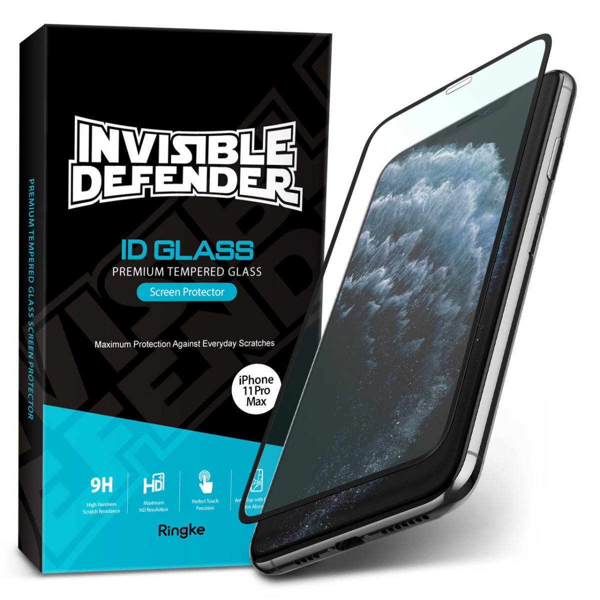 

Защитное стекло Fusion Invisible Defender ID Glass для iPhone 11 Pro Max / XS Max Black (GLAP0002), Черный
