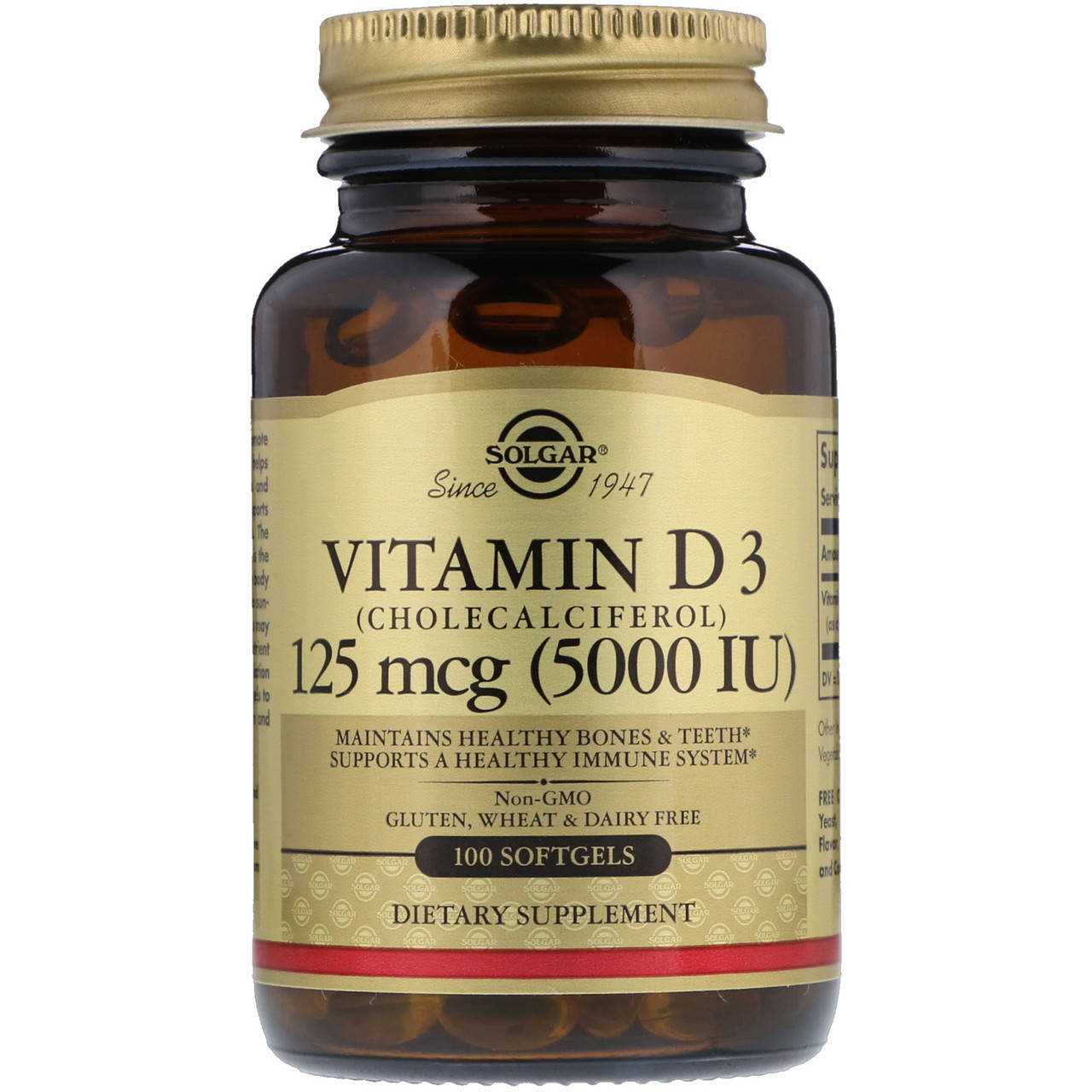 

Витамин D3 (Vitamin D3) 5000 МЕ 100 капсул