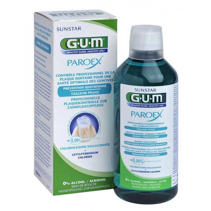 

Ополаскиватель для полости рта GUM PAROEX с хлоргексидином, 0.06%