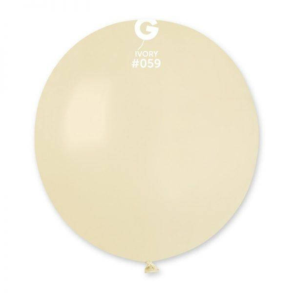 

Латексный шар пастель айвори 19"/ 59 / 48см Ivory