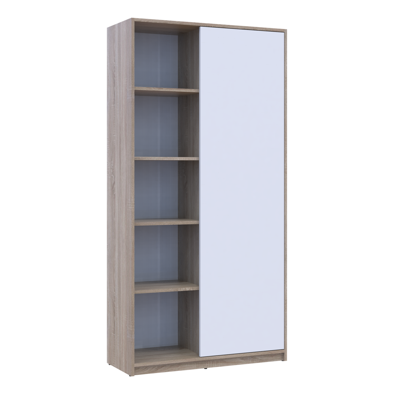 Розпашна Шафа Doros Студент Дуб Сонома/Білий 90х38х180 (40908067) 7