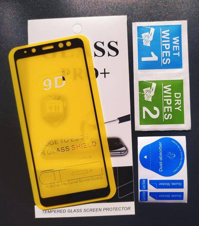 

Захисне скло Samsung A8 2018 (Full Glue 9D) защитное стекло, Черный