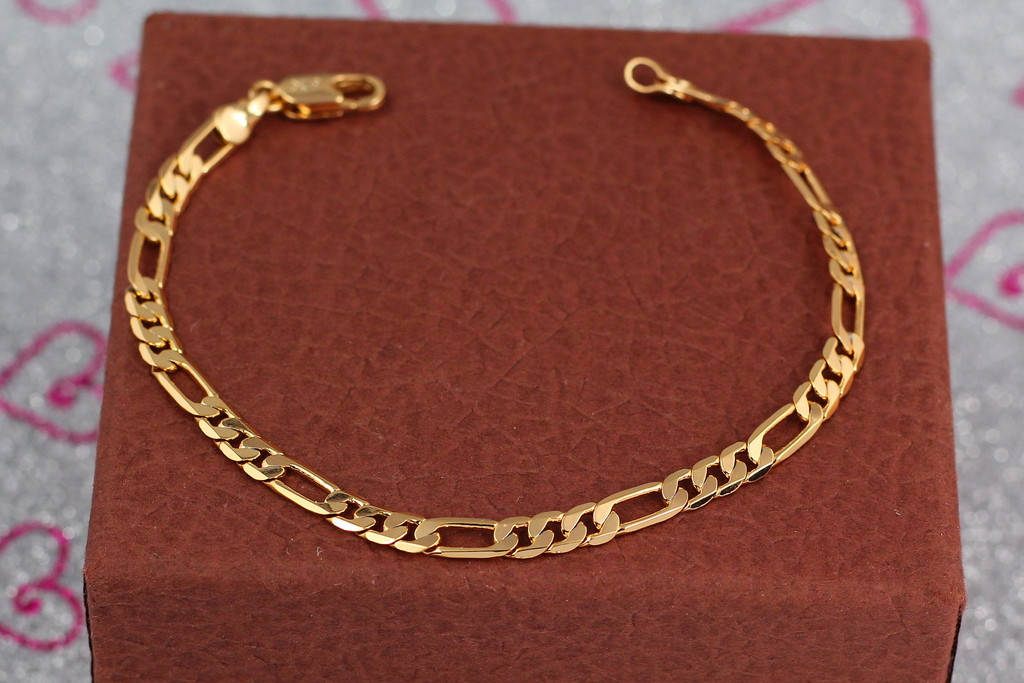 

Браслет Xuping Jewelry фигаро 18 см 4 мм золотистый