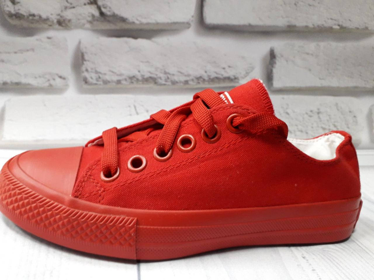 

Женские кеды Converse текстильные красные, Красный