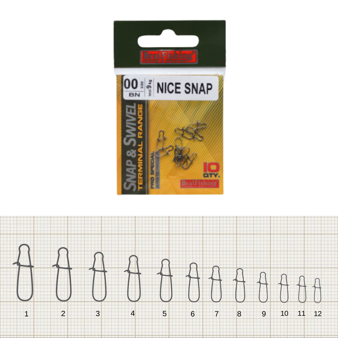 

Карабін BratFishing Nice snap №0 (10шт в уп)