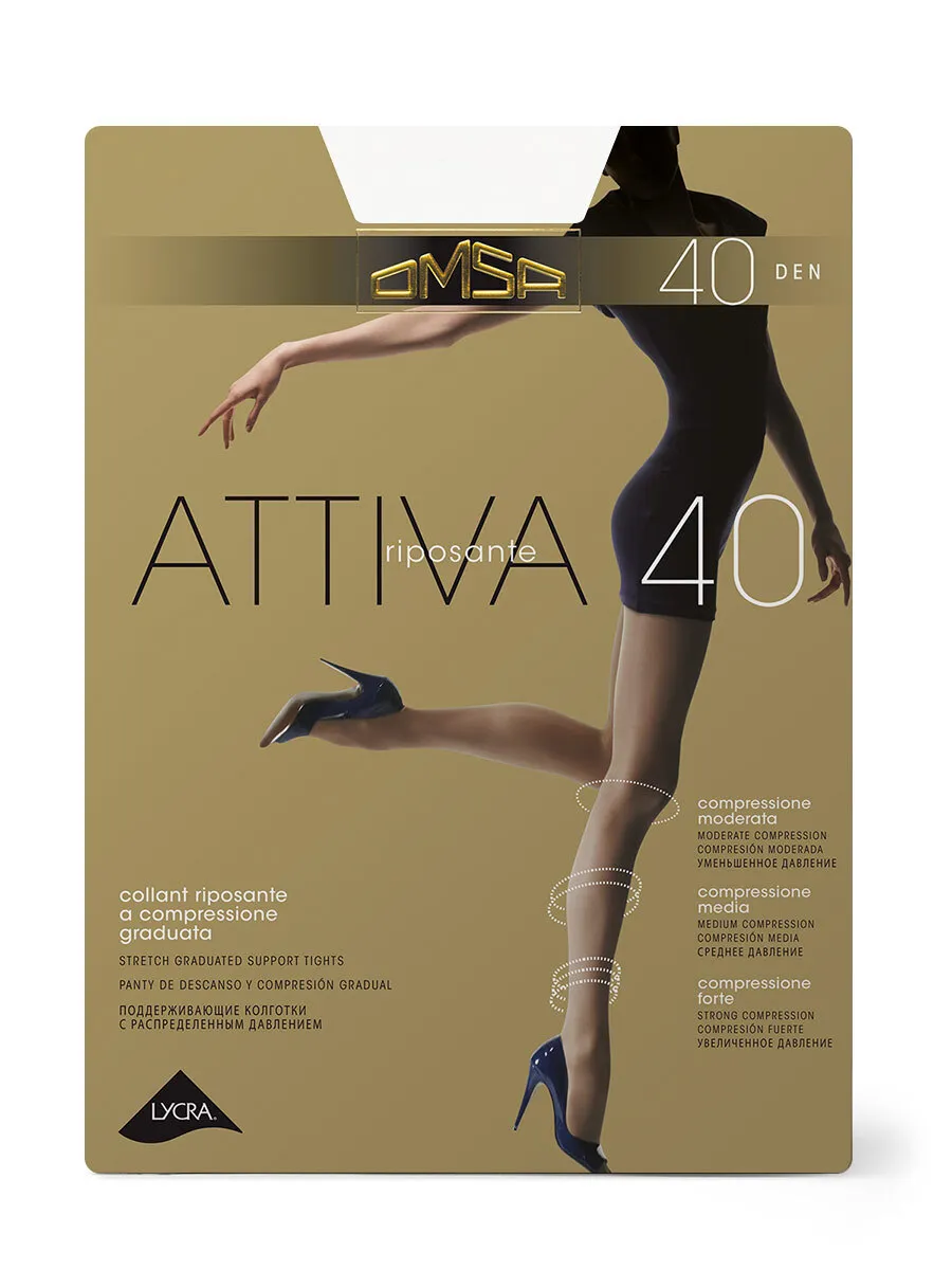 

Колготки жіночі OMSA ATTIVA 40 EXTRA LARGE, Бежевый