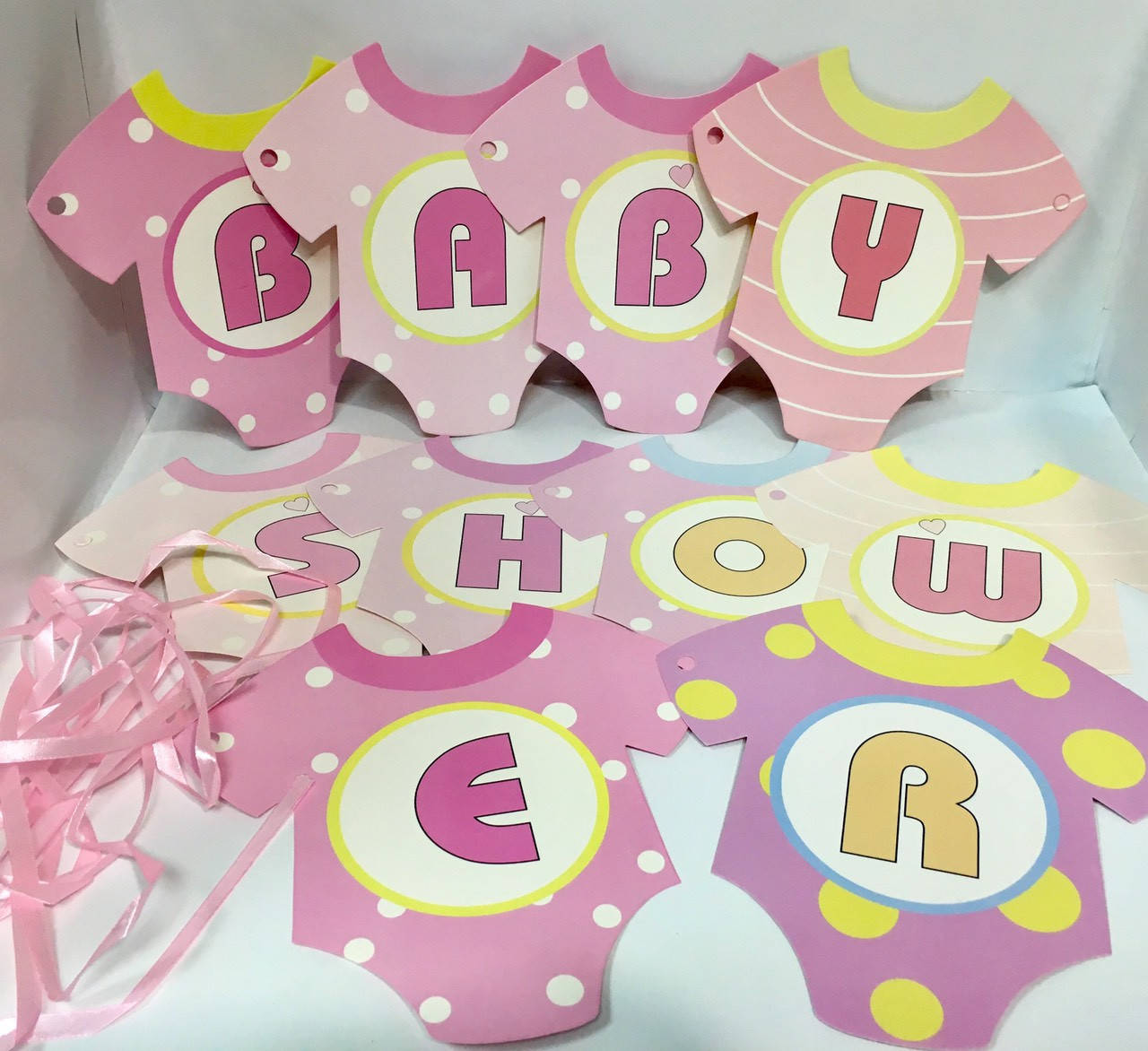 

Гирлянда "Беби шауэр/Baby shower для девочки Гендер пати