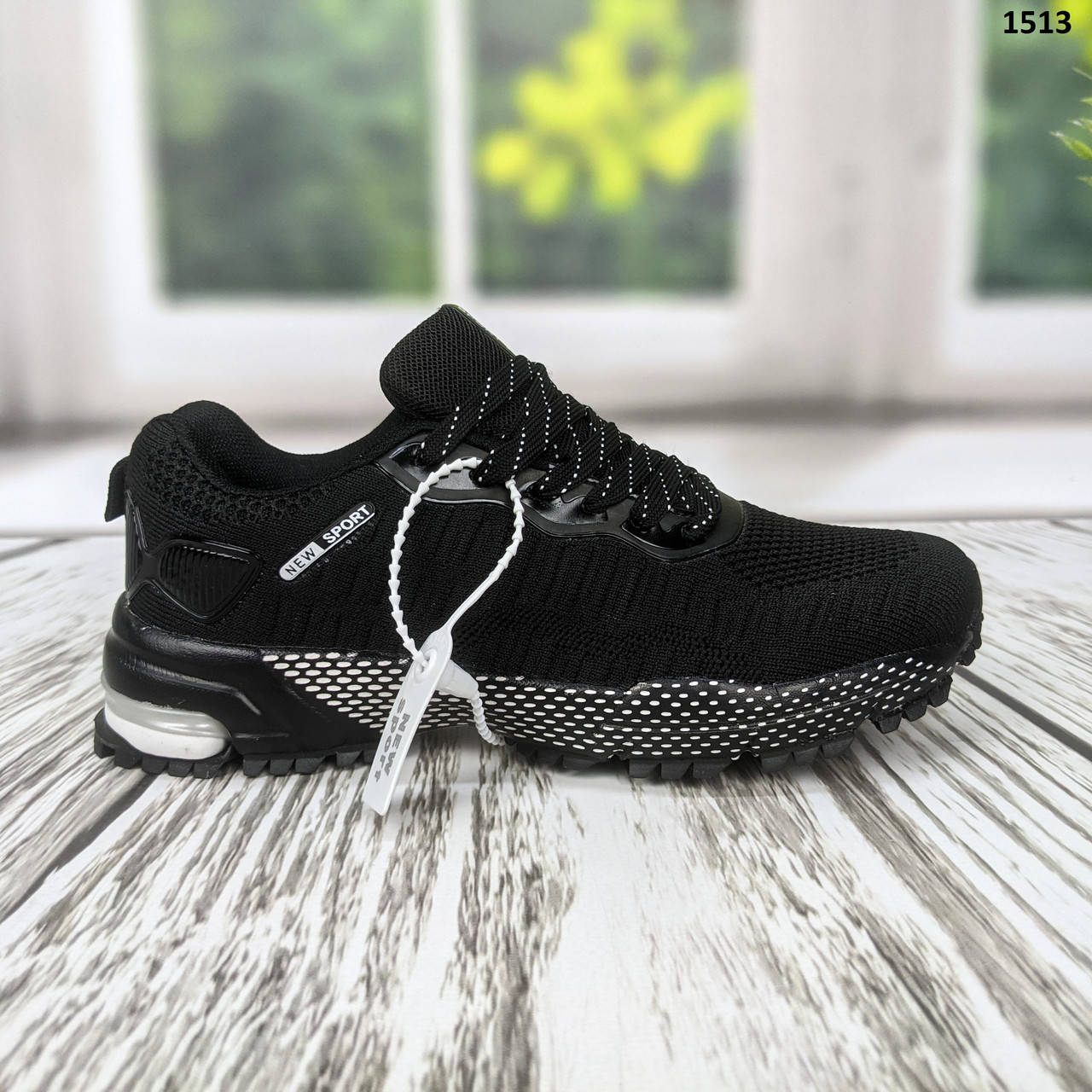

Черные подростковые текстильные кроссовки New Sport 38=24см