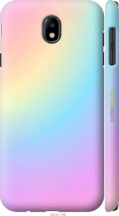 

Чехол на Samsung Galaxy J7 J730 (2017) Радуга 2 "2920c-786-18101", Розовый