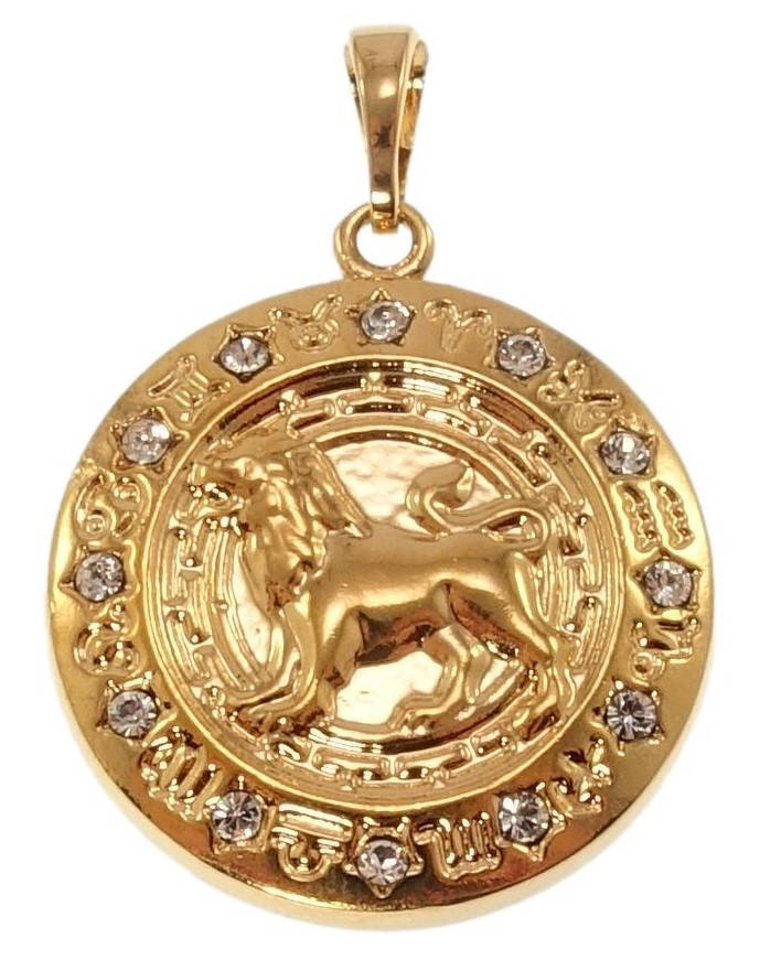 

Кулон Xuping Позолота 18K "Медальон Знак Зодиака Лев" для цепочки до 5мм