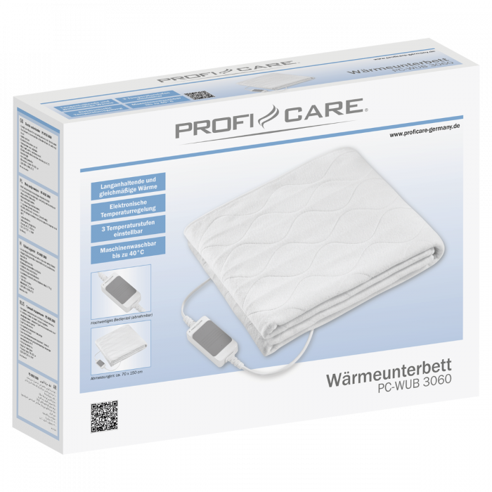 

Электрическое одеяло простынь ProfiCare PC-WUB 3060 70 х 150 см 60 Вт Германия
