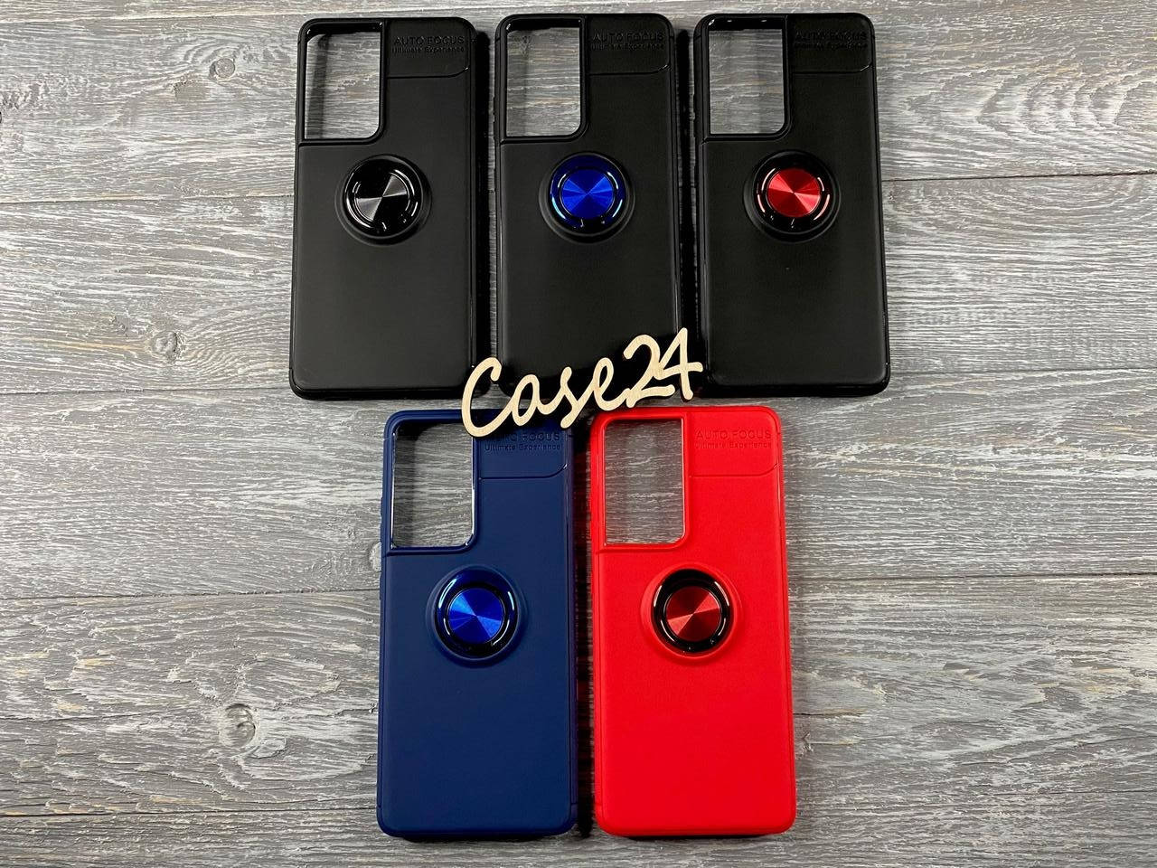 

PC + TPU чехол Deen Color Ring для Samsung Galaxy S21 Ultra (5 цветов), Разные цвета