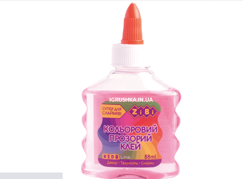 

Клей для слайма Zibi прозрачный розовый