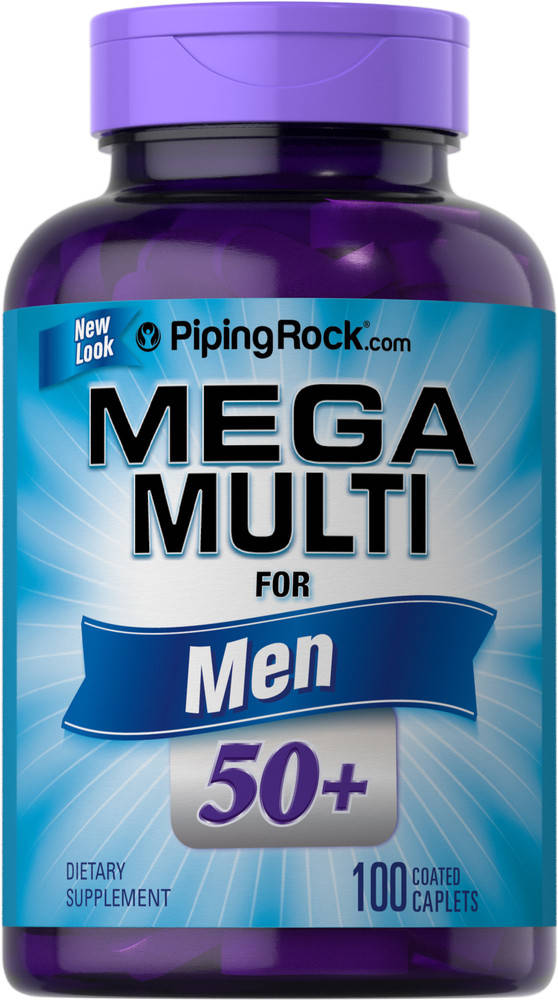 

Piping Rock Mega Multiple for Men 50 Plus, Мужские витамины 50+ (100 таб.)