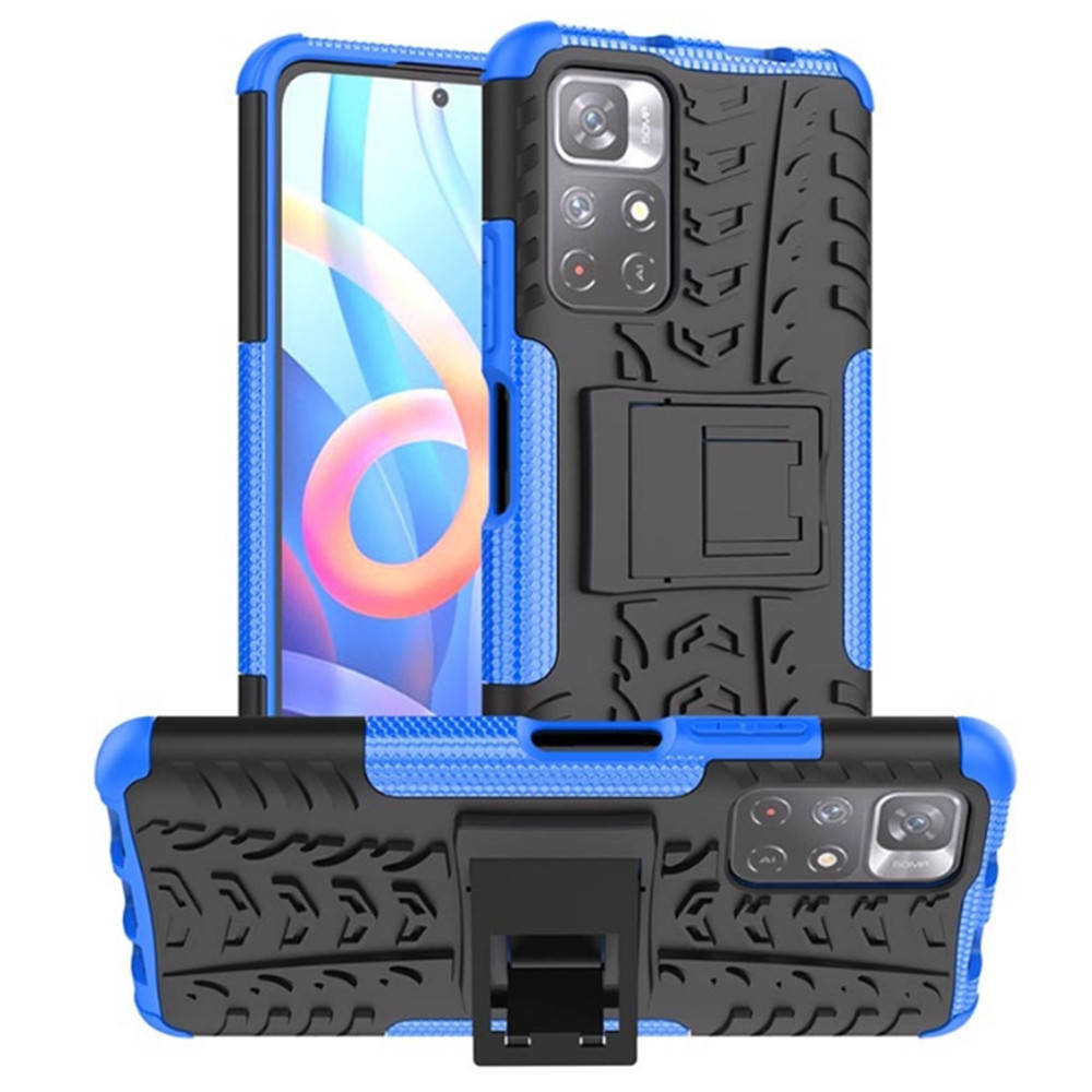 

Бронированный чехол Armored Case для Poco M4 Pro 5G / Redmi Note 11s 5G синий