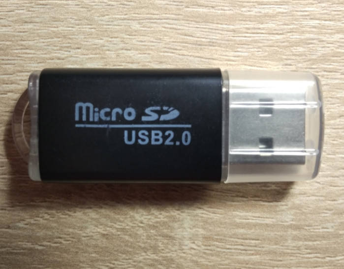

Карт-Ридер Mini Usb 2.0 для чтения Micro SD, Черный