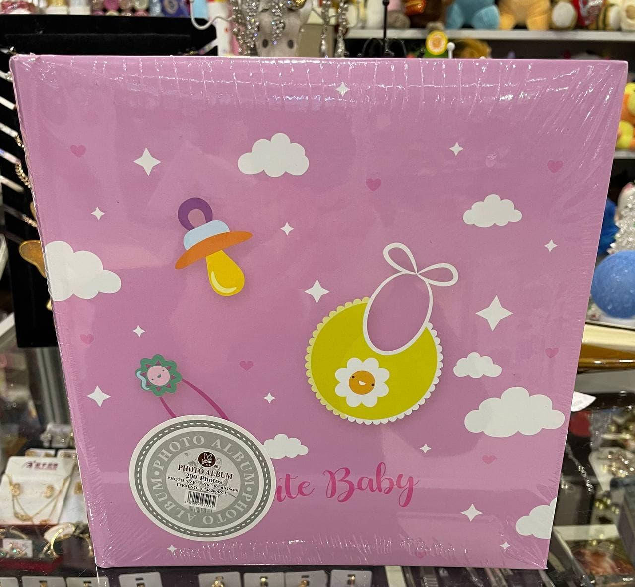 

Фотоальбом для новонародженої дівчинки 10*15*200, кожзам, C-46200RCL